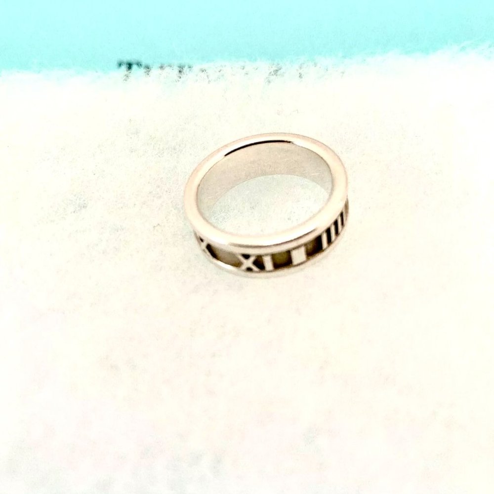 Tiffany & Co beautiful silver Atlas ring - Picture 4 of 11